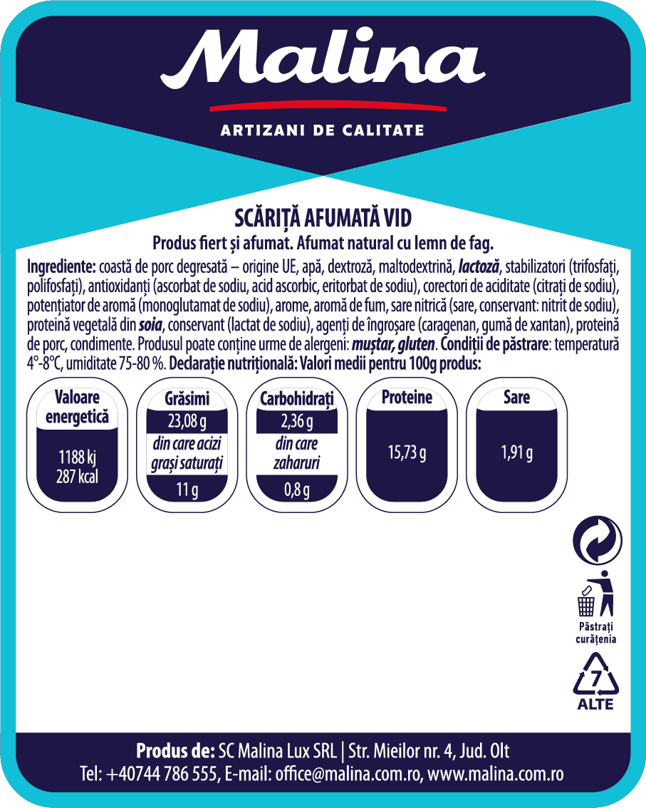 Scăriță afumată vid